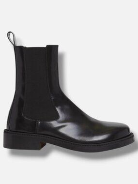 Alexander McQueen Men's Black Leather Chelsea Boots Shoes Size EU:44 US:11